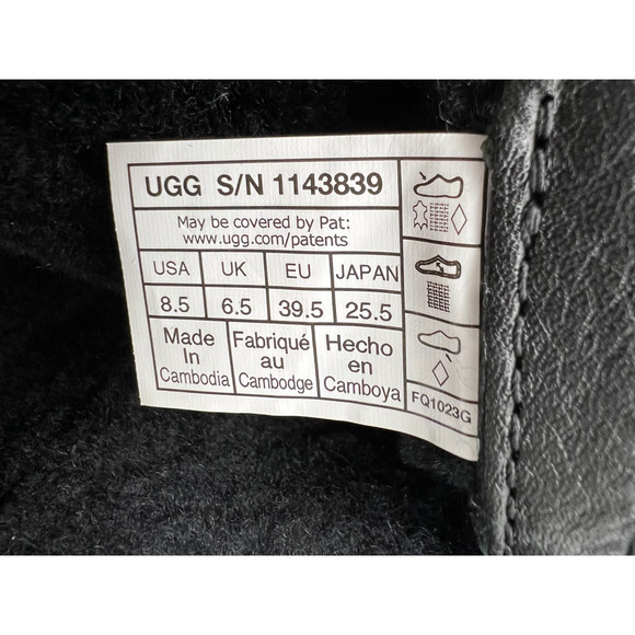 Ugg Adirondack Meridian Boot High Black Gore-Tex 1143839 Women's 8.5 - Picture 3 of 16